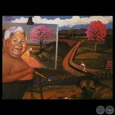 RETRATO DE MITA’I CHURI - Óleo sobre tela de JUAN GUERRA GAJA